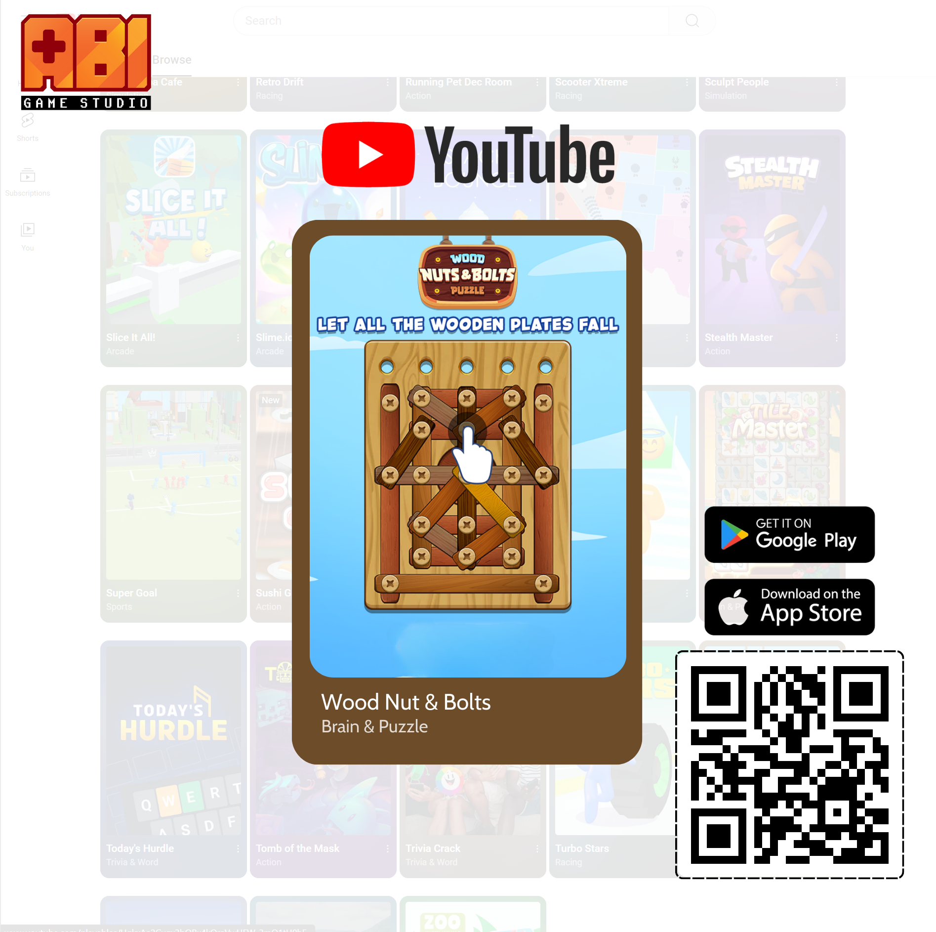 WOOD NUTS & BOLTS PUZZLE WAS HONORED TO BE SELECTED BY YOUTUBE FOR TRIAL RELEASE IN THE US MARKET