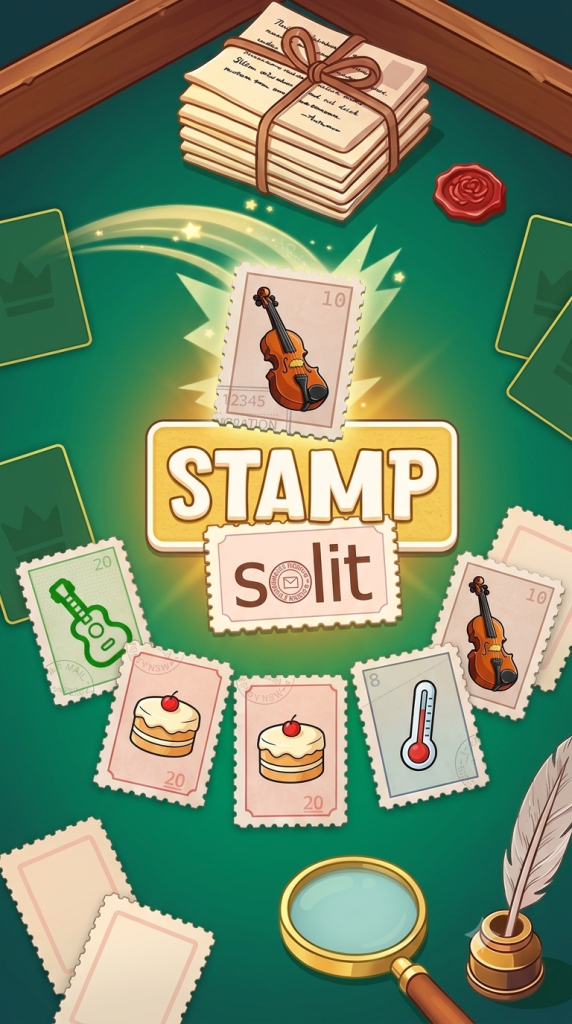 Stamp Solitaire: Card Matching